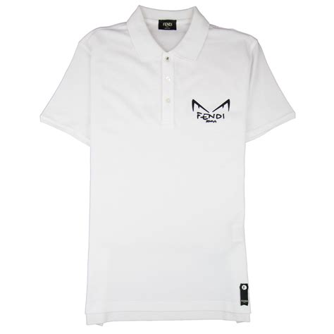 fendi polo white|fendi polo shirts herren.